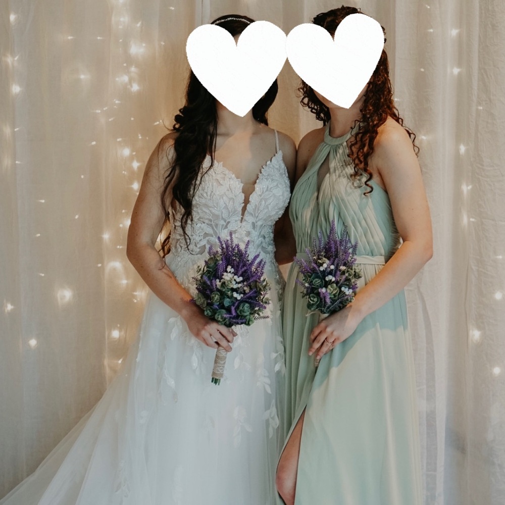 Azazie Bridesmaid Dress Sage Green
